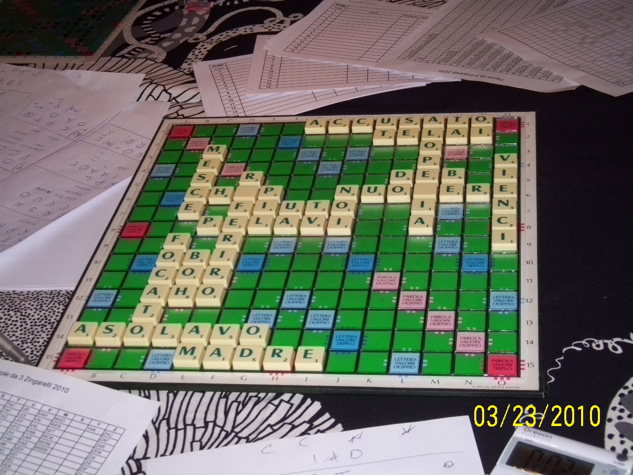 Tabellone 230310